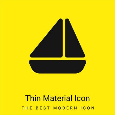 Tekne en az parlak sarı madde simgesi