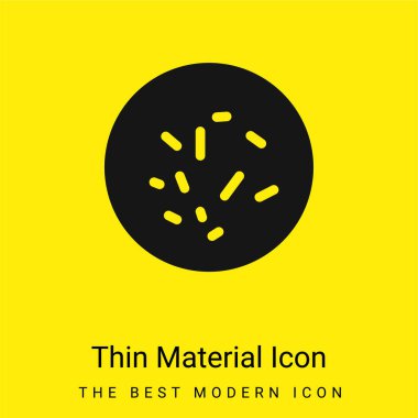 Bacterias View minimal bright yellow material icon clipart
