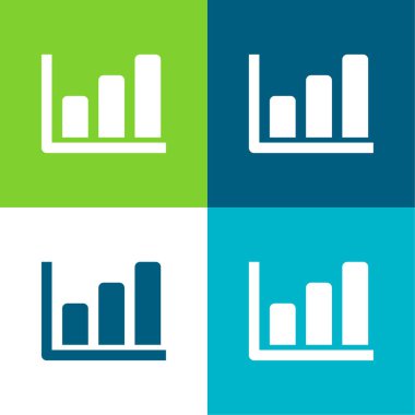 Çubuk Grafiği Düz Renk en az simge kümesi