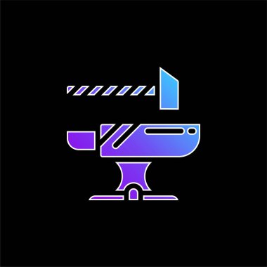 Örs mavisi gradyan vektör simgesi