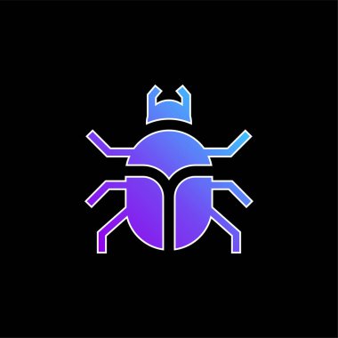 Böcek mavi gradyan vektör simgesi