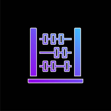 Abaküs mavi gradyan vektör simgesi