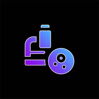 Biyopsi mavi gradyan vektör simgesi