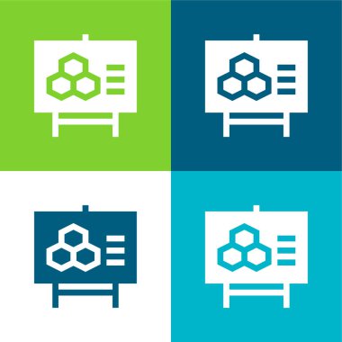 Biyoloji Düz 4 renk en küçük simge kümesi