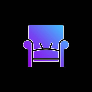 Koltuk mavisi gradyan vektör simgesi