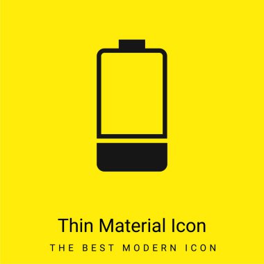 Pil en az parlak sarı madde simgesi