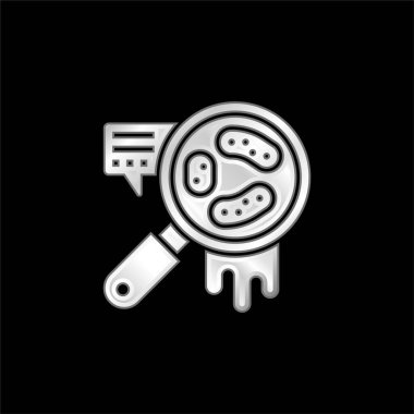 Bakteri gümüş kaplama metalik simge