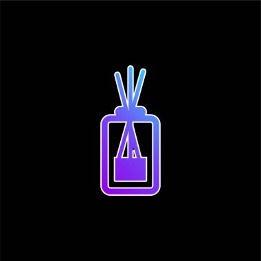 Aromaterapi mavi gradyan vektör simgesi