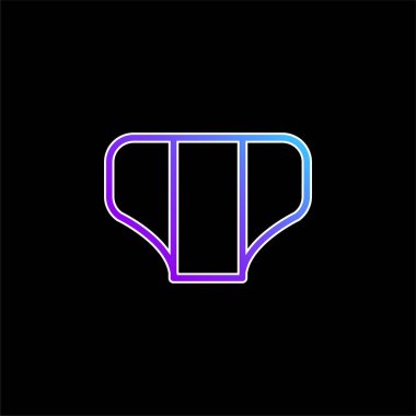 Bebek bezi Ana Hattı Mavi Gradyan vektör simgesi