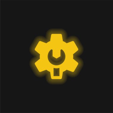 Sarı parlak neon simgesini yönet