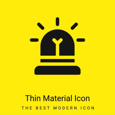 Alarm en düşük düzeyde parlak sarı madde simgesi