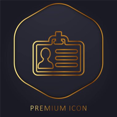 Büyük Kimlik Kartı Altın Hat prim logosu veya simgesi