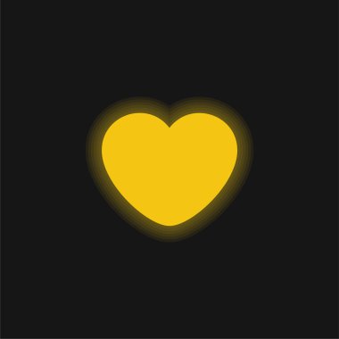 Badoo sarı parlak neon simgesi