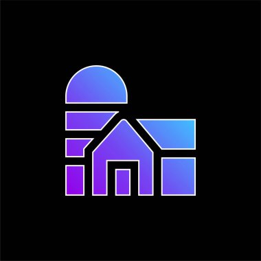 Ahır mavisi gradyan vektör simgesi