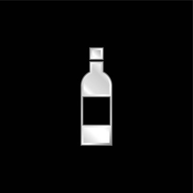 Şişe gümüş kaplama metalik simge