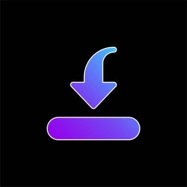 Çubuk mavi gradyan vektör simgesi