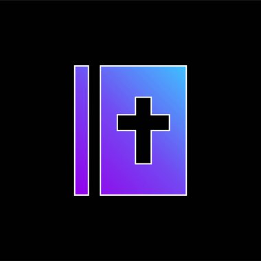 İncil mavi gradyan vektör simgesi