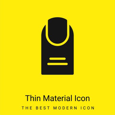 Big Finger minimal bright yellow material icon clipart