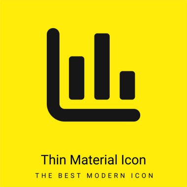 Çubuk İstatistiği en az parlak sarı madde simgesi