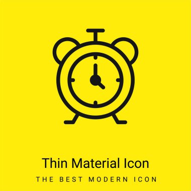 Alarm en düşük düzeyde parlak sarı madde simgesi