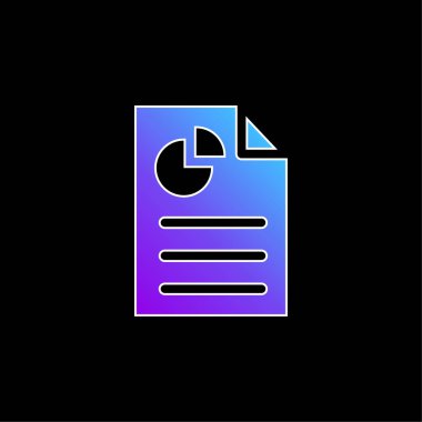 Analitik mavi gradyan vektör simgesi