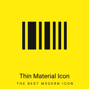 Barkod en az parlak sarı madde simgesi