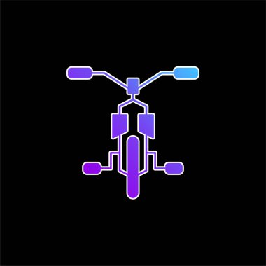 Bisiklet mavi gradyan vektör simgesi