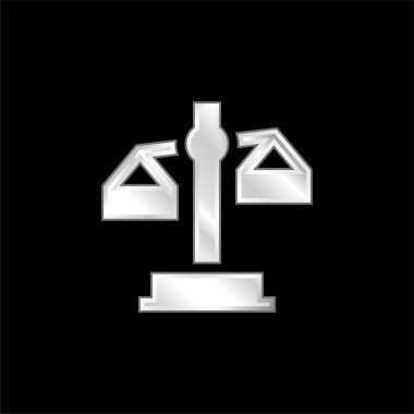 Gümüş kaplama metalik simge