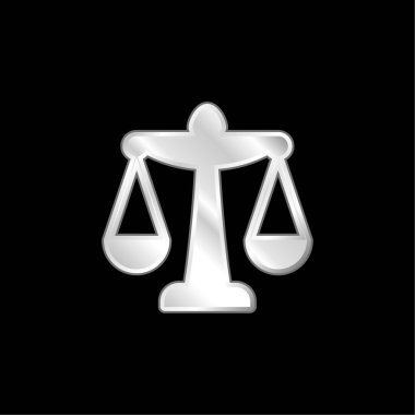 Gümüş kaplama metalik simge