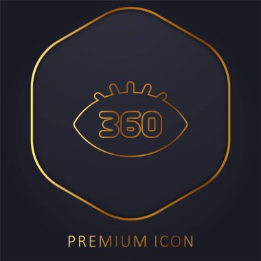 360 Derece Altın Hat prim logosu veya simgesi