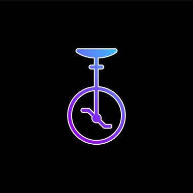 Bisiklet mavisi gradyan vektör simgesi