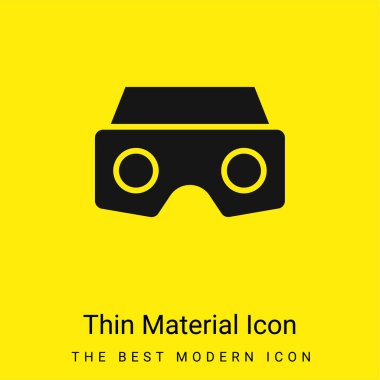 Ar Glasses minimal bright yellow material icon clipart svg vector 