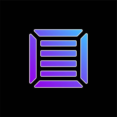 Kutu mavisi gradyan vektör simgesi