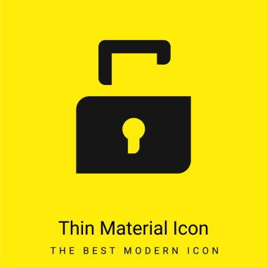 Siyah Bolt en az parlak sarı madde simgesi