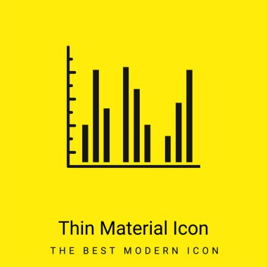 Çubuk Çizelgesi en az sarı malzeme simgesi