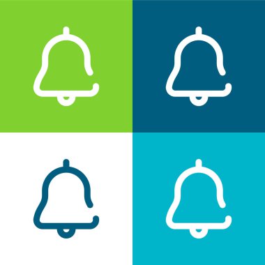 Alarm Düz 4 renk en küçük simge seti