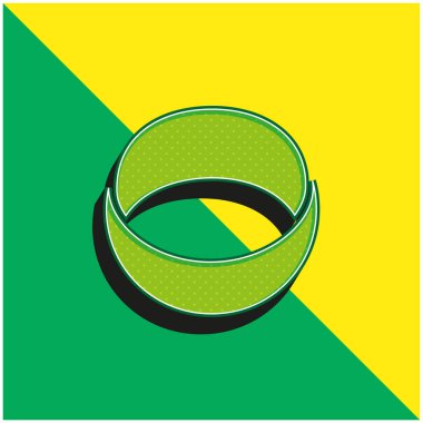 Ashley Madison Social Logo Green and yellow modern 3d vector icon logo clipart