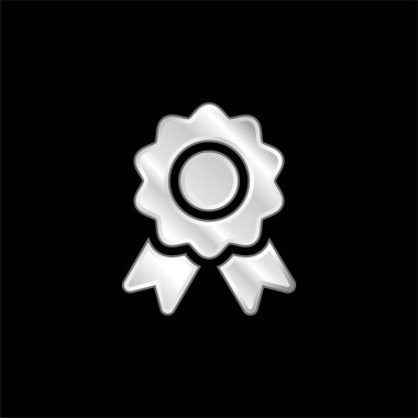 Gümüş kaplama metalik simge ödülü