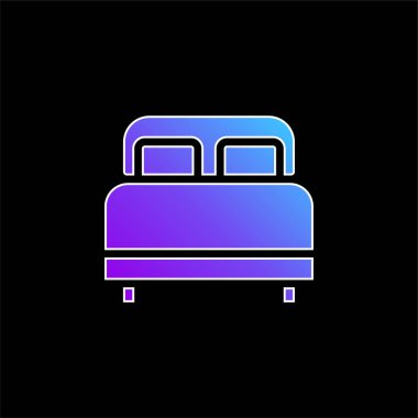 Yatak mavisi gradyan vektör simgesi