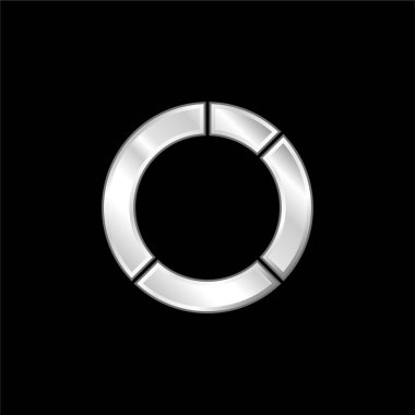 Analitik gümüş kaplama metalik simge