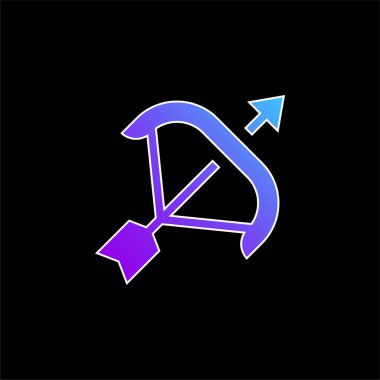 Kemer mavisi gradyan vektör simgesi