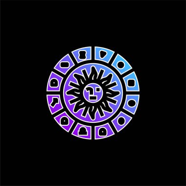 Astroloji mavi gradyan vektör simgesi