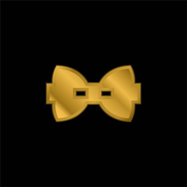 Baş altın kaplama metalik simge veya logo vektörü