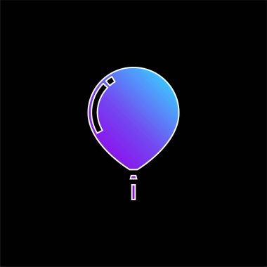 Balon mavi gradyan vektör simgesi
