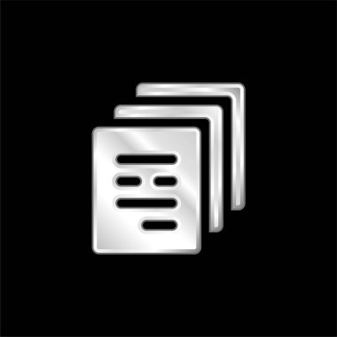 Gümüş kaplama metalik simge arşivleri