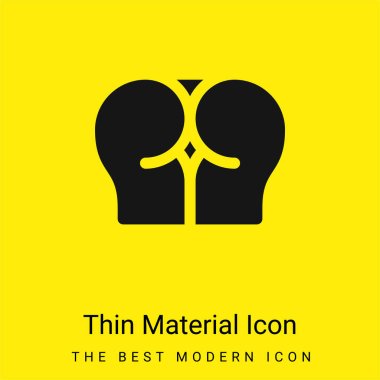 Anal minimal bright yellow material icon clipart