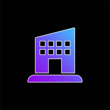 Daire mavi gradyan vektör simgesi