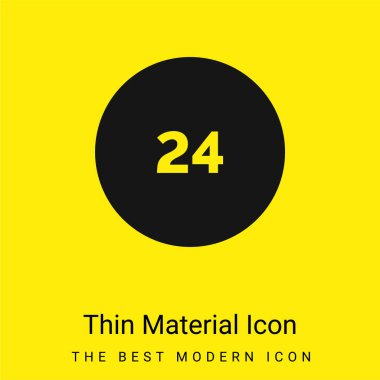 24 Saat Minimum Parlak Sarı Madde simgesi