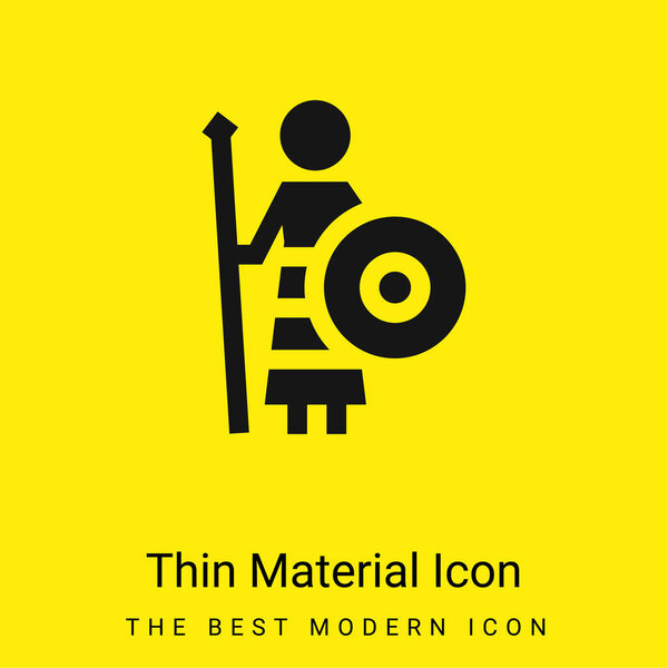 Athena minimal bright yellow material icon