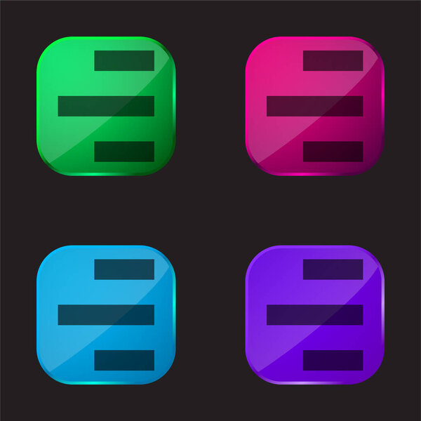 Relignment To Right Side four color glass button